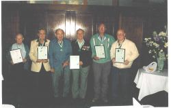 Photo : Tramway RSL Club Leo Stack, Alan Brown, Col. Dumke, Jim Rowe & Geoff Lendon